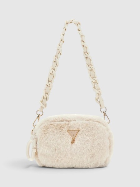 Mala Guess Menina Faux Fur Camera Bag Mala Guess Menina Faux Fur Camera Bag