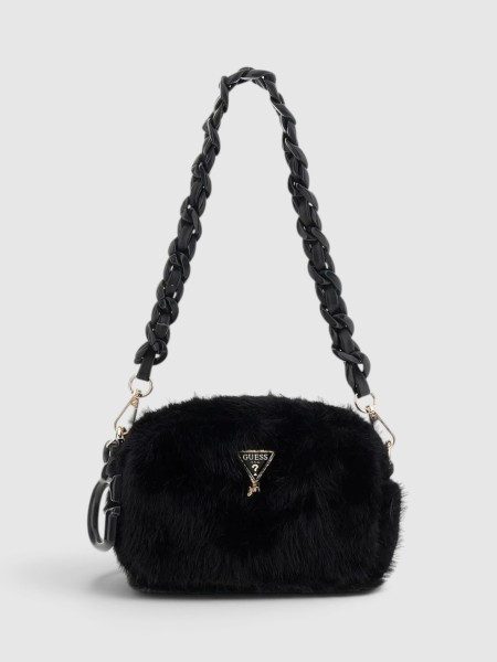 Mala Guess Menina Faux Fur Camera Bag Mala Guess Menina Faux Fur Camera Bag