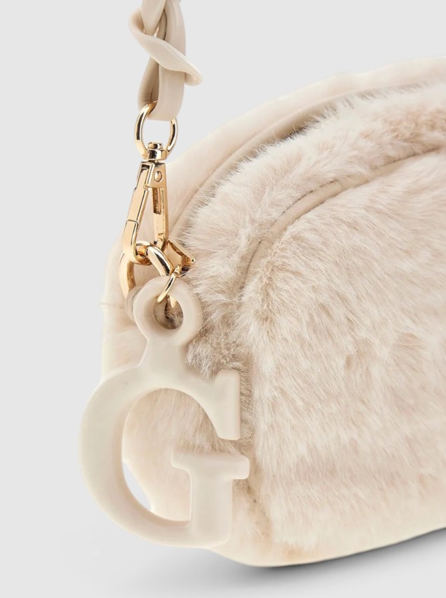 Mala Guess Menina Faux Fur Camera Bag
