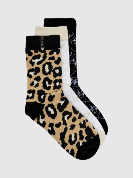 Meias Guess Menina Set 3Pcs Socks Meias Guess Menina Set 3Pcs Socks