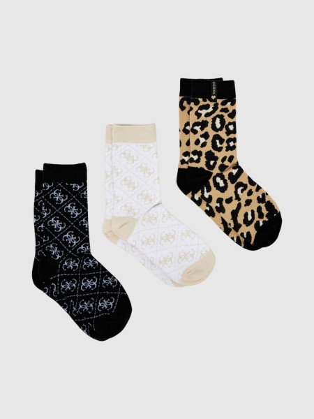 Meias Guess Menina Set 3Pcs Socks Meias Guess Menina Set 3Pcs Socks