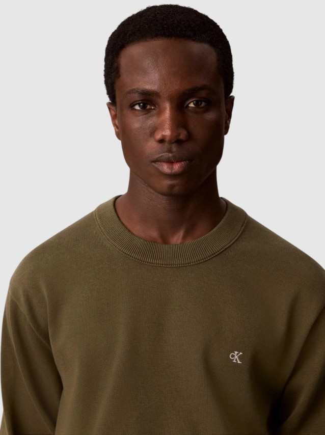 Camisola Calvin Klein  Homem Ls Eu Clsc Cttn Crwnk Swtr 12Gg