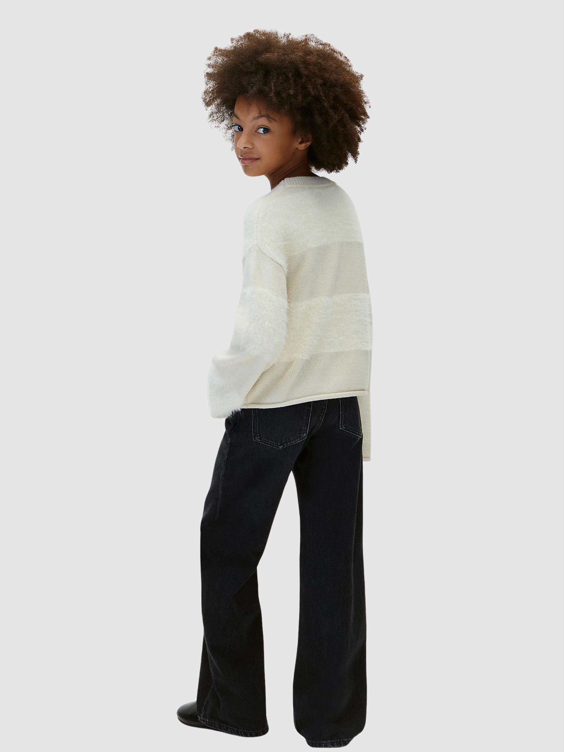 Jeans Calvin Klein Menina Hr Wide Leg Denim Black
