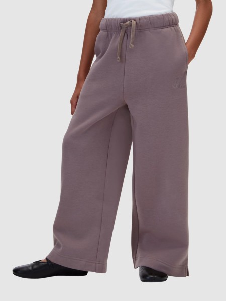Calças Calvin Klein Menina Basic Ck Wide Leg Sweatpant Calças Calvin Klein Menina Basic Ck Wide Leg Sweatpant