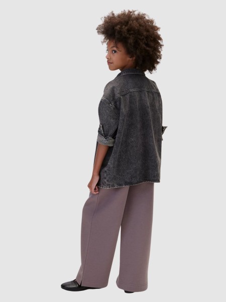 Cal�as Calvin Klein  Menina Basic Ck Wide Leg Sweatpant