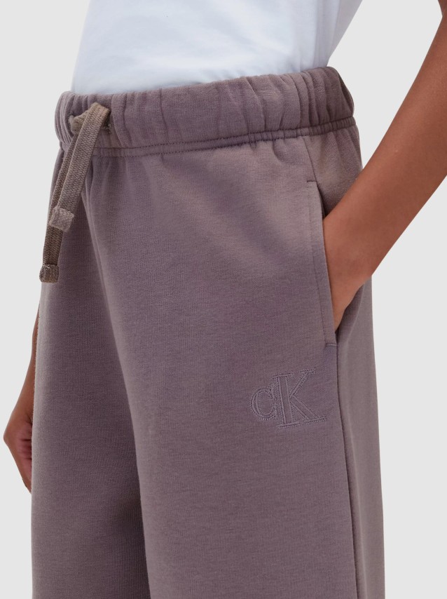 Cal�as Calvin Klein  Menina Basic Ck Wide Leg Sweatpant