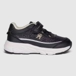 Sapatilha Tommy Hilfiger Menina Low Cut Lace-Up/velcro Sneaker Blac