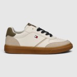 Sapatilha Tommy Hilfiger Menino Low Cut Ace-Up Sneaker Beige/off Wh