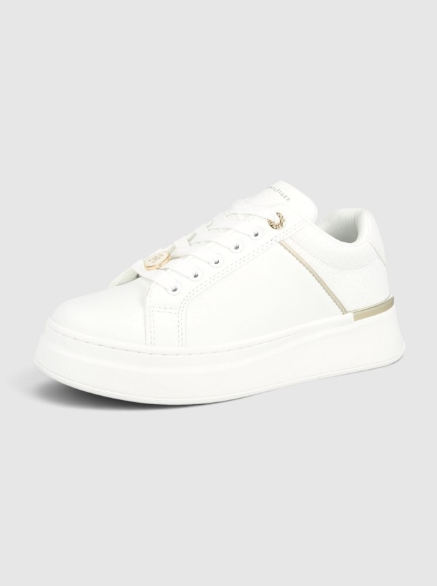 Sapatilha Tommy Hilfiger Menina Low Cut Lace-Up Sneaker White