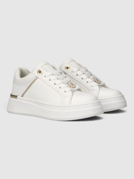Sapatilha Tommy Hilfiger Menina Low Cut Lace-Up Sneaker White