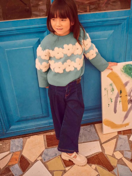 Jeans Mayoral Menina Calça Ganga Wide Leg Jeans Mayoral Menina Calça Ganga Wide Leg