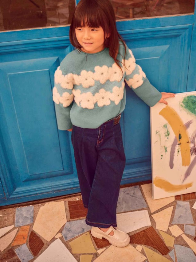 Jeans Mayoral Menina Calça Ganga Wide Leg