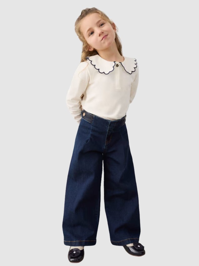 Jeans Mayoral Menina Calça Ganga Wide Leg
