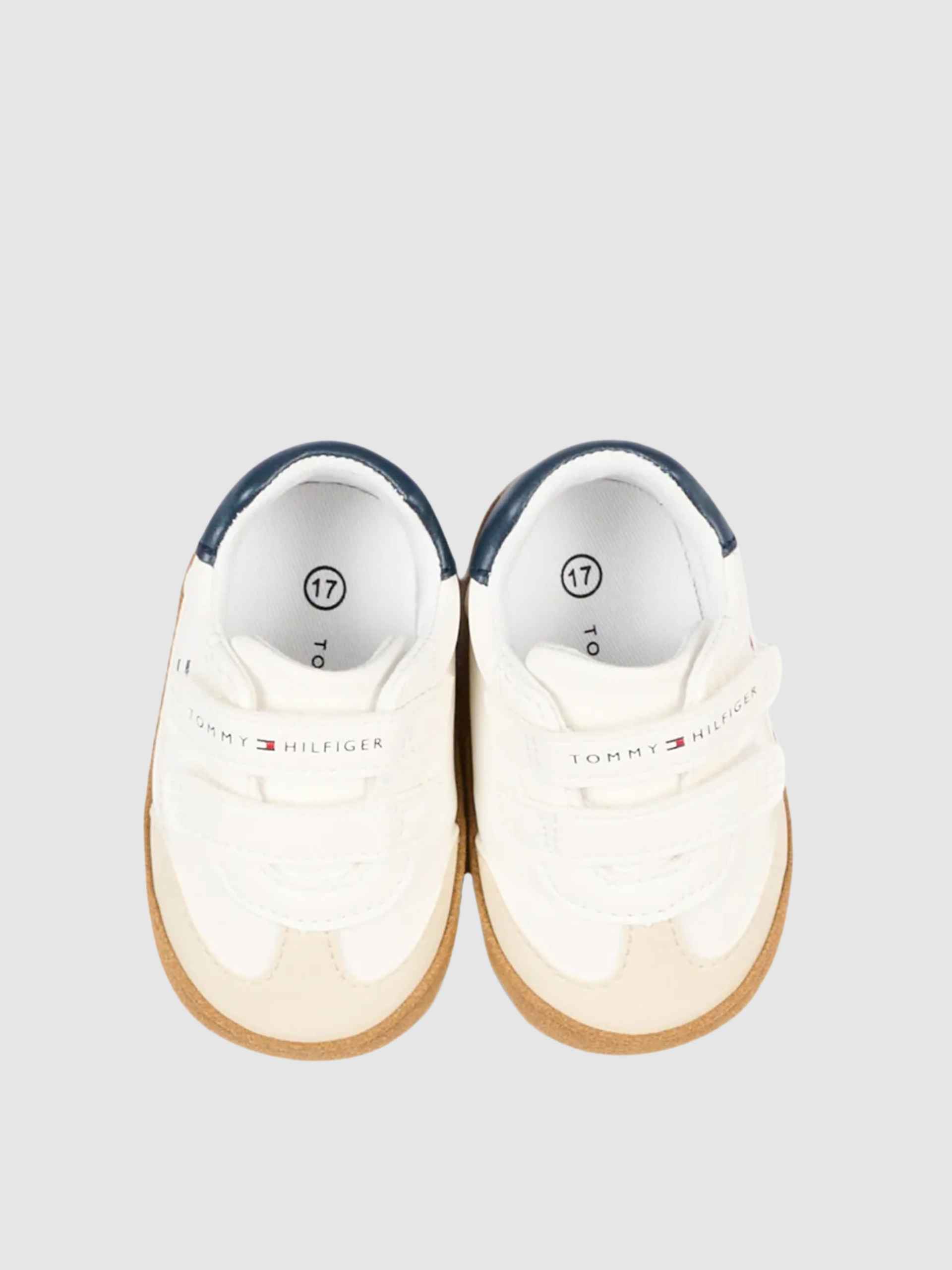 Sapatilha Tommy Hilfiger Menino Low Cut Velcro Sneaker Beige/off Wh