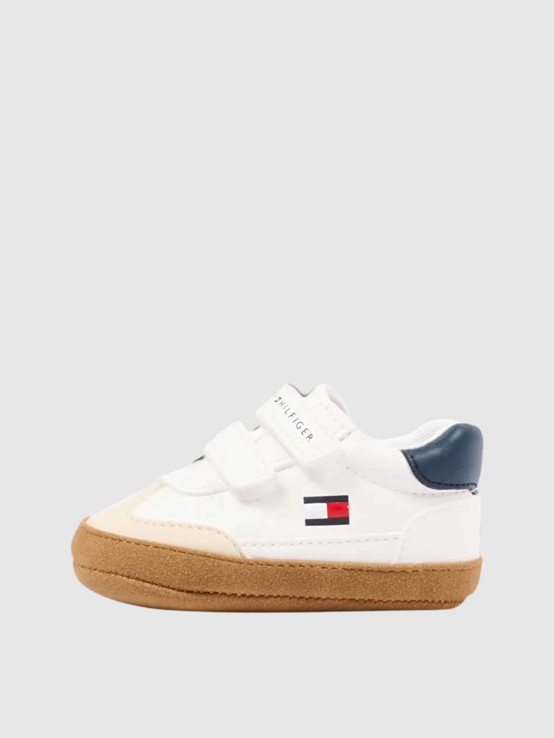Sapatilha Tommy Hilfiger Menino Low Cut Velcro Sneaker Beige/off Wh