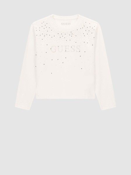 Camisola Guess Menina Ls Midi T-Shirt Camisola Guess Menina Ls Midi T-Shirt