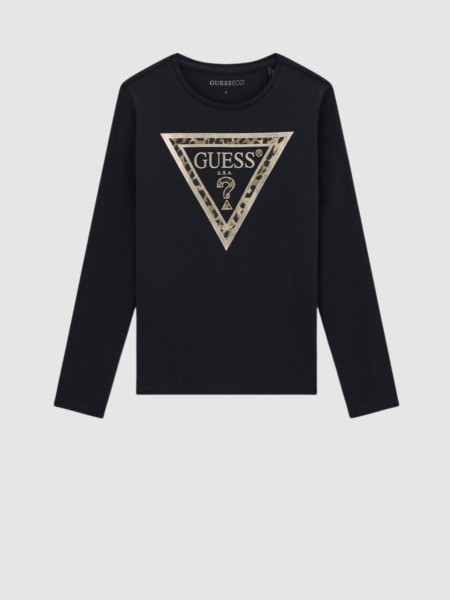 Camisola Guess Menina Ls T-Shirt_Logo Camisola Guess Menina Ls T-Shirt_Logo