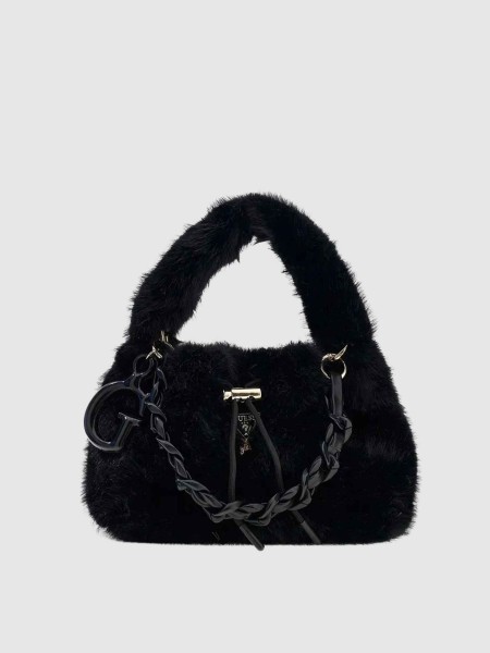 Mala Guess Menina Faux Fur Handbag Mala Guess Menina Faux Fur Handbag