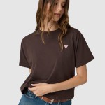 T-Shirt Guess Mulher Gj Ss Cn Boxy Mini Triang Tee