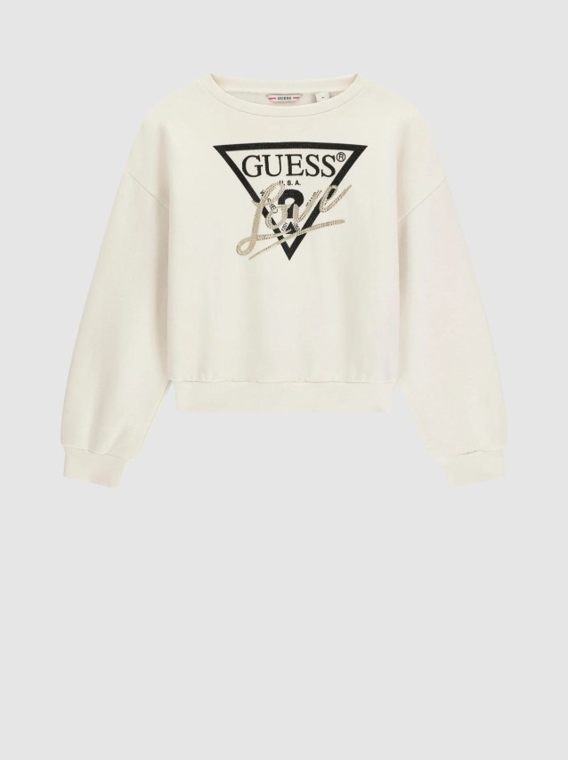 Sweatshirt Guess Menina Relaxed Regular Ls Active Top