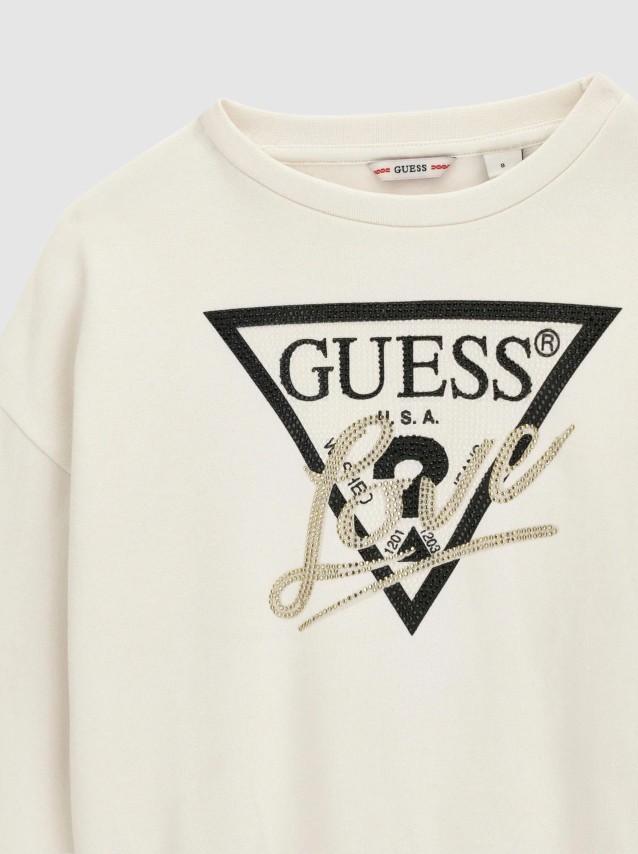 Sweatshirt Guess Menina Relaxed Regular Ls Active Top