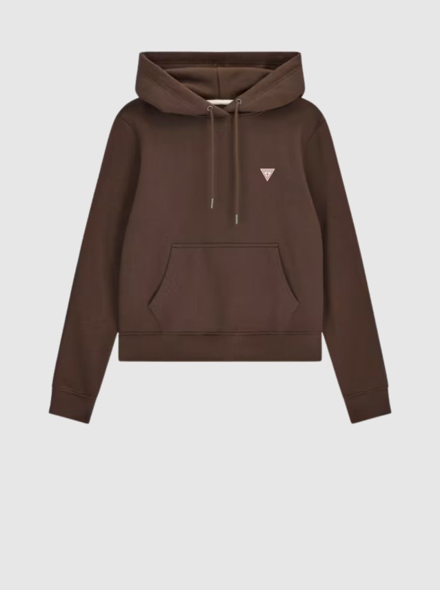 Sweatshirt Guess Mulher Gj Hood Reg Mini Triang Sweat