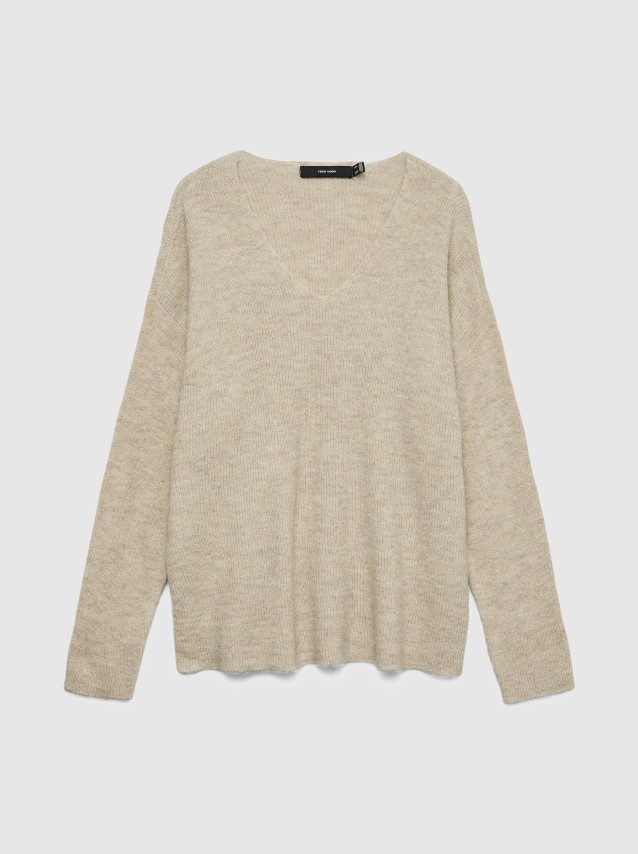 Camisola Vero Moda Mulher Vmcrewlefileglitter Ls V-Nk Pul Noos Lx