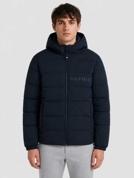Casaco Tommy Hilfiger Homem Detachable Hooded Branded Puffer