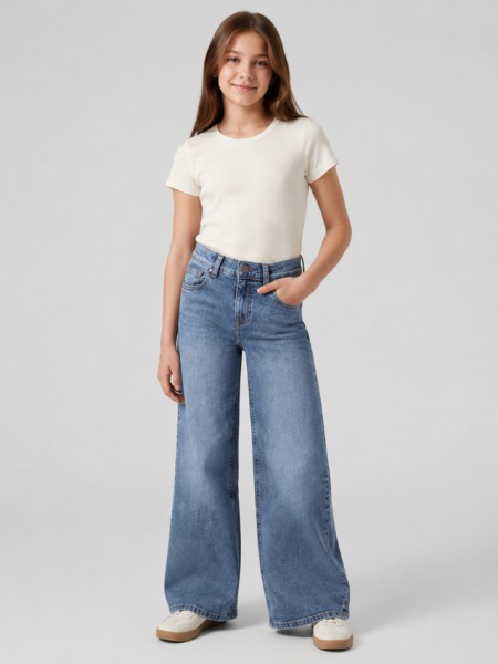Jeans Name It Menina Nkfrose Wide Jeans 8809-Md Tb