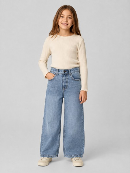 Jeans Name It Menina Nmfrose Wide Jeans 8809-Md Tb