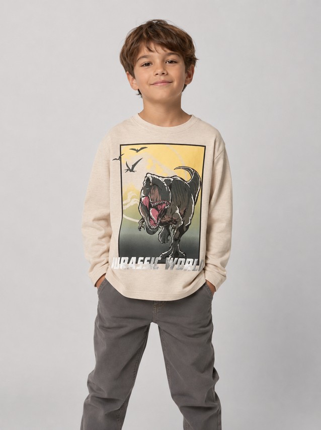 Camisola Name It Menino Nmmjim Jurassic Ls Nreg Top Box Noos Sky