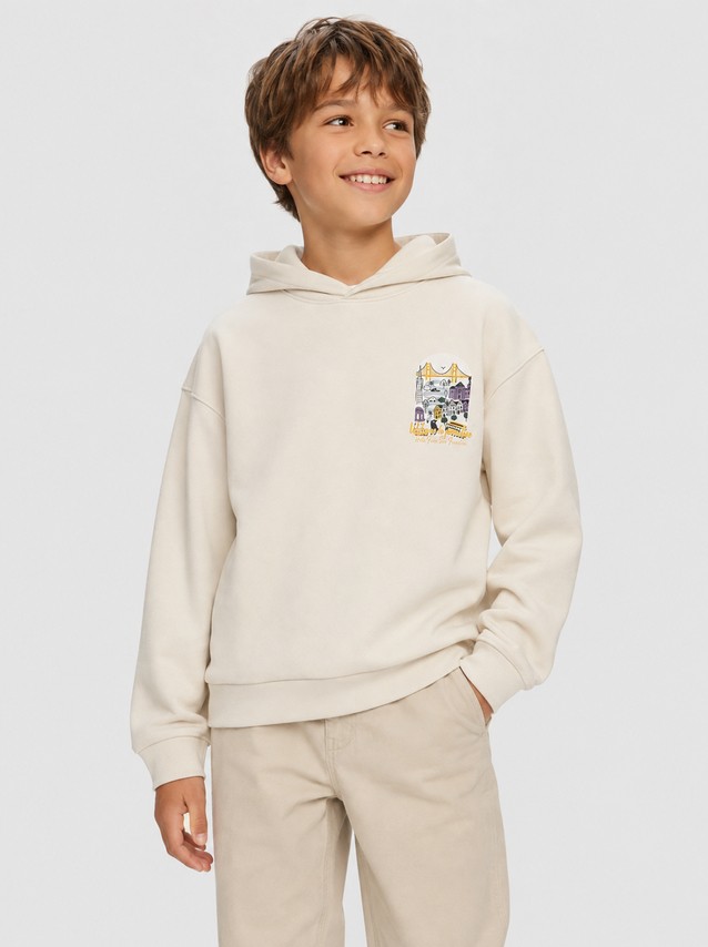 Sweatshirt Name It Menino Nkmnabil Ls Rlx Swe Wh Box Ps