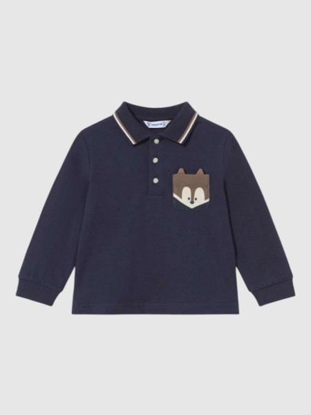 Polo Mayoral Menino Polo M/comp. Liso Detalhes