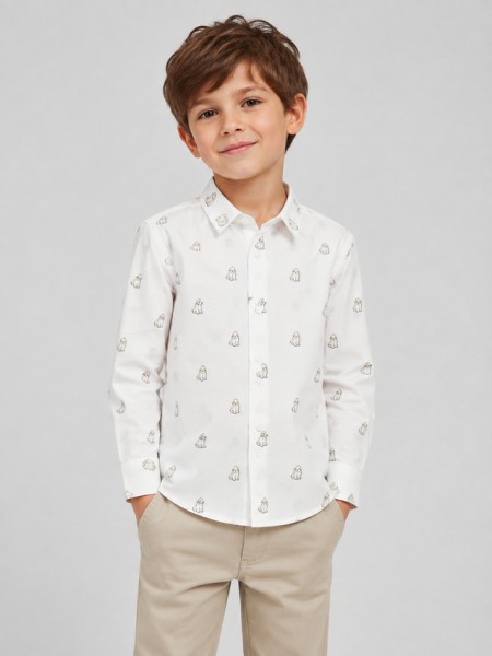 Camisa Mayoral Menino Camisa M/comp. Jacquard Camisa Mayoral Menino Camisa M/comp. Jacquard