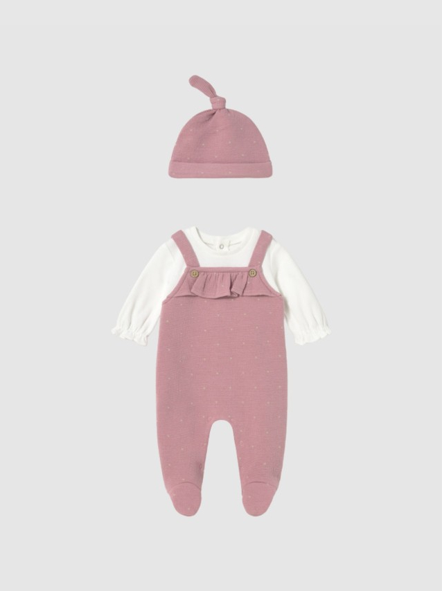 Conjunto 2 Peças Mayoral Menina Fato Bebé Jacquard