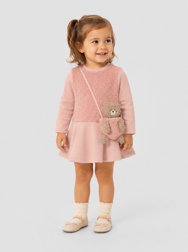 Vestido Mayoral Menina Vestido Comb C/bolsa Ursinho