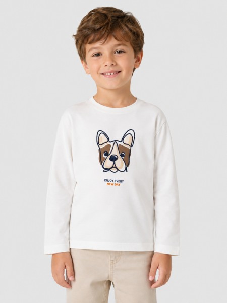 Camisola Mayoral Menino Camiseta M/comp. Bordada