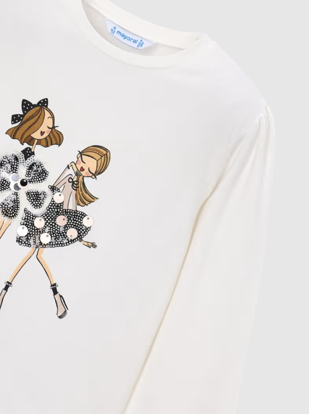 Camisola Mayoral Menina Camiseta M/comp. Cl�ssica