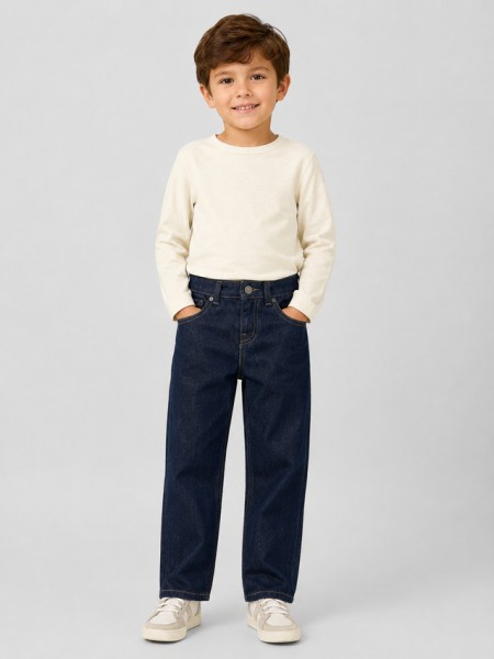Jeans Mayoral Menino Calça Denim Wide Fit Jeans Mayoral Menino Calça Denim Wide Fit