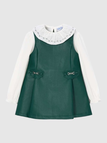 Vestido Mayoral Menina Vestido Combinado Vestido Mayoral Menina Vestido Combinado