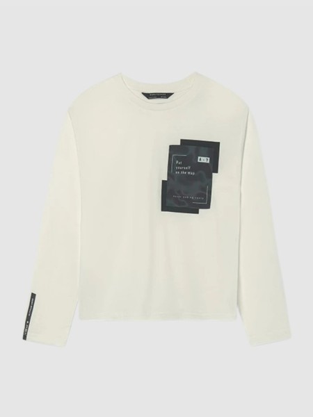 Camisola Mayoral Menino Camiseta M/comp. Bolso