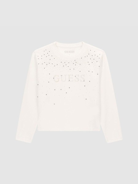 Camisola Guess Menina Ls Midi T-Shirt Camisola Guess Menina Ls Midi T-Shirt