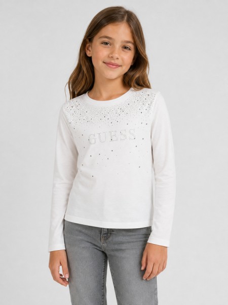 Camisola Guess Menina Ls Midi T-Shirt Camisola Guess Menina Ls Midi T-Shirt