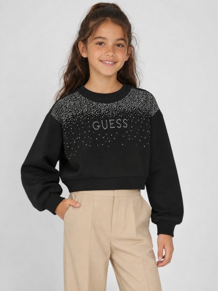Sweatshirt Guess Menina Relaxed Baby Ls Active Top Sweatshirt Guess Menina Relaxed Baby Ls Active Top