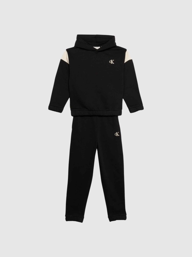 Conjunto 2 Peças Calvin Klein Menino Ck Colorbloack Hoodie Set