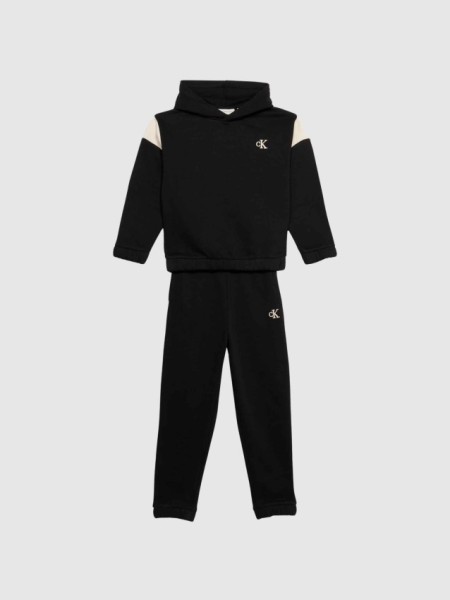 Conjunto 2 Pe�as Calvin Klein Menino Ck Colorbloack Hoodie Set