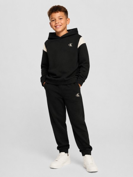 Conjunto 2 Pe�as Calvin Klein Menino Ck Colorbloack Hoodie Set