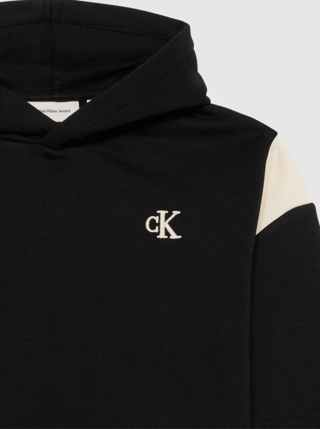 Conjunto 2 Pe�as Calvin Klein Menino Ck Colorbloack Hoodie Set