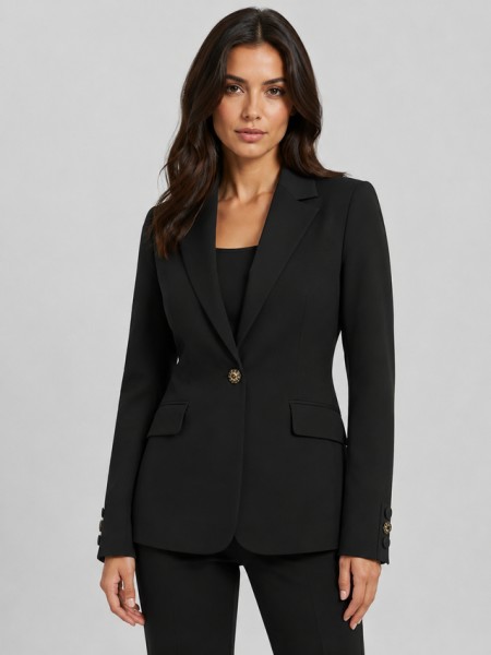 Blazer Guess Mulher Claudie Single Breast Blazer Blazer Guess Mulher Claudie Single Breast Blazer