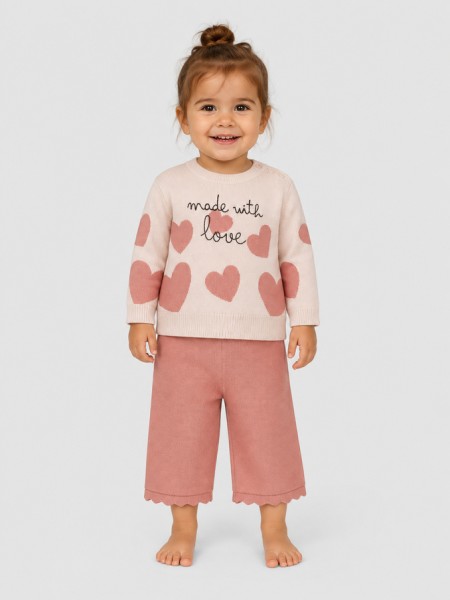 Conjunto 2 Peças Mayoral Menina Conj Calça Tricô Conjunto 2 Peças Mayoral Menina Conj Calça Tricô